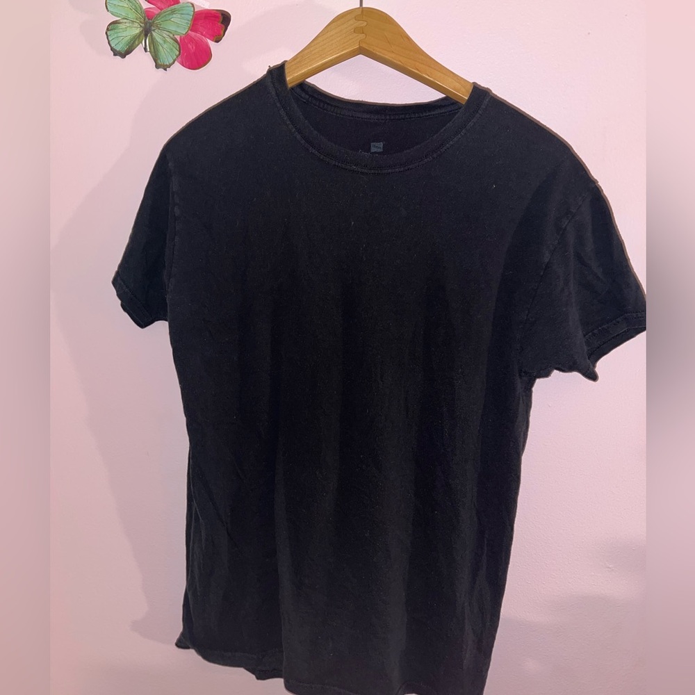 Hanes Men's Black Short Sleeve Tee